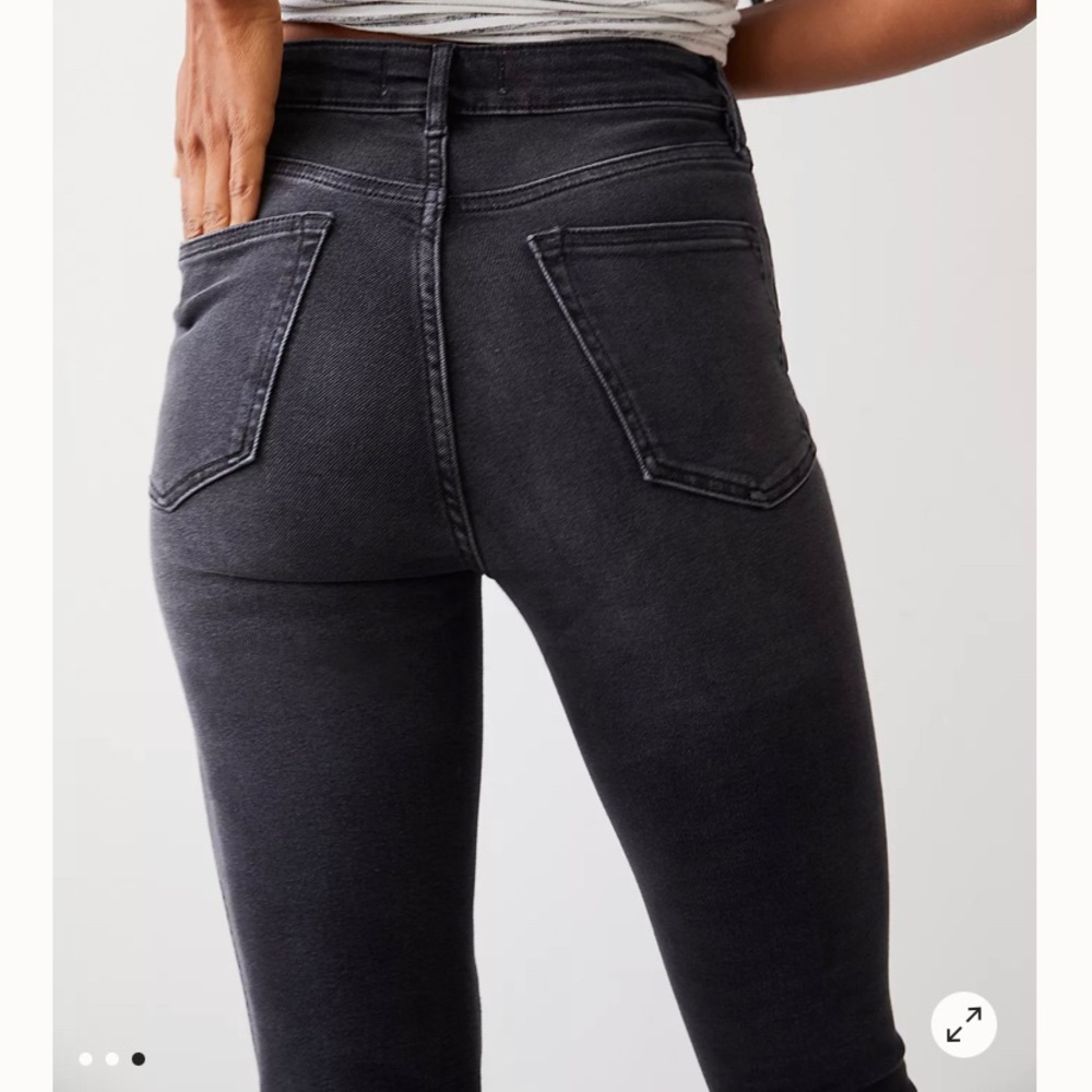 Free people raw edge stretch denim